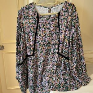 Seraphine floral 2-in-1 maternity and nursing top